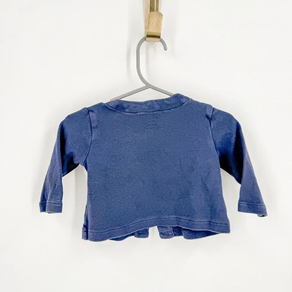Ralph Lauren Blue Casual Jacket with Round Neckline